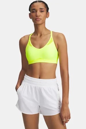 Under Armour Reggiseno sportivo Crossback Low da donna High Vis