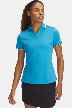 Under Armour Polo a manica corta Drive Rib da donna Ether