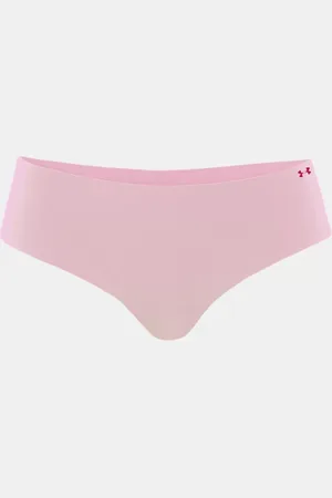 Under Armour Hipster Pure Stretch No Show da donna - Confezione da 3 paia Shaded Fuchsia