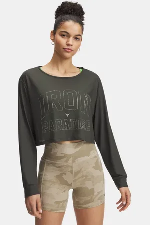 Under Armour Maglia a manica lunga Project Rock Iron Paradise da donna Baroque