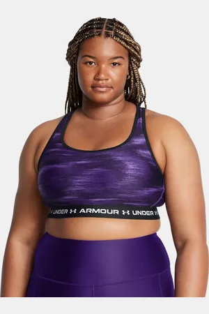 Under Armour Reggiseno sportivo Armour® Mid Crossback Print da donna Porpora