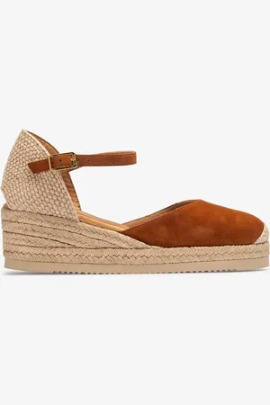 Unisa Espadrillas con zeppa bassa in pelle scamosciata