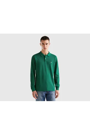 Benetton polo sales manica lunga
