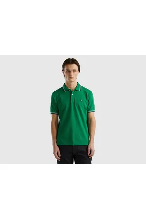 Polo benetton uomo manica corta on sale