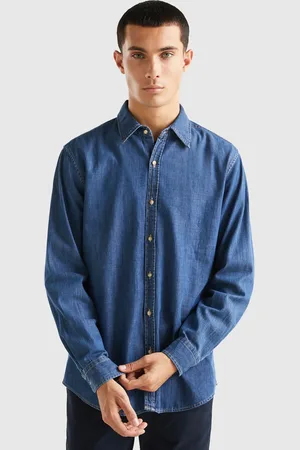 Benetton camicia jeans best sale