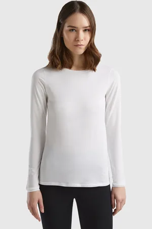 Benetton Benetton, T-shirt Manica Lunga In Cotone Bio Super Stretch