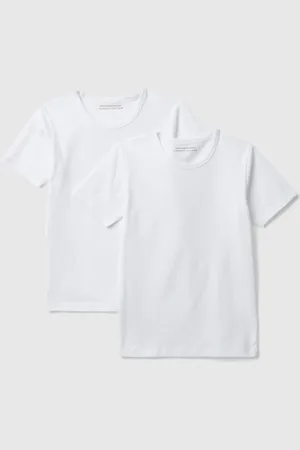 Benetton Benetton, Due T-shirt In Cotone Stretch