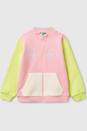 Benetton Benetton, Felpa Con Zip In Cotone