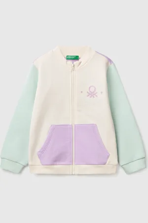 Benetton Benetton, Felpa Con Zip In Cotone