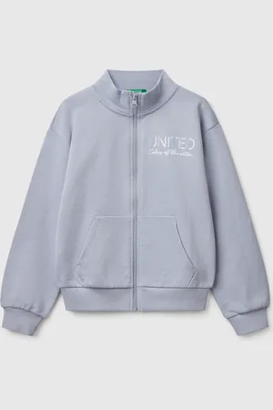 Benetton Benetton, Felpa Con Zip E Collo Alto