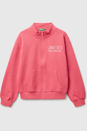 Benetton Benetton, Felpa Con Zip E Collo Alto