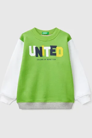 Benetton Benetton, Felpa In Cotone Con Stampa