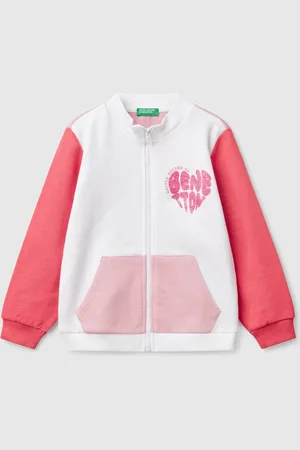 Benetton Benetton, Felpa Con Zip In Cotone