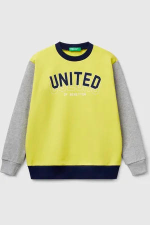 Benetton Benetton, Felpa Con Stampa In Puro Cotone