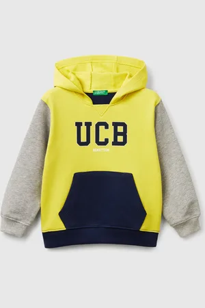 Benetton Benetton, Felpa Con Cappuccio 100% Cotone