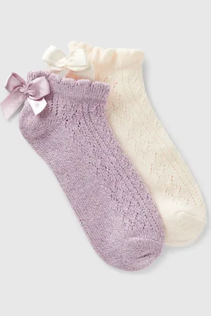 Benetton Benetton, Calzini Corti Con Fiocchetto