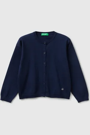 Benetton Benetton, Cardigan Girocollo In Puro Cotone