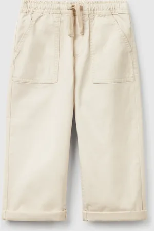 Benetton Benetton, Joggers In Cotone Stretch Con Coulisse