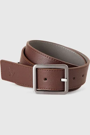 Benetton Benetton, Cintura Reversibile In Tessuto Spalmato