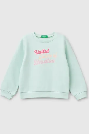 Benetton Benetton, Felpa In Cotone Con Stampa Glitter