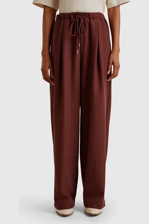 Benetton Benetton, Pantaloni Ampi In Misto Viscosa