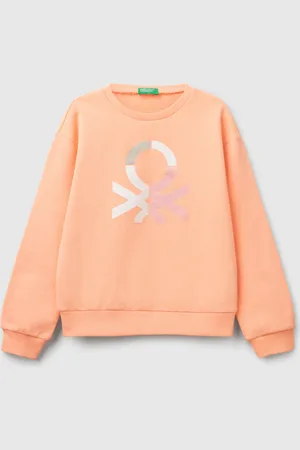 Benetton Benetton, Felpa Con Stampa Glitter