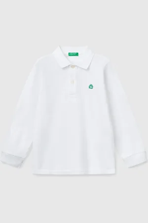 Benetton Benetton, Polo Manica Lunga In Cotone