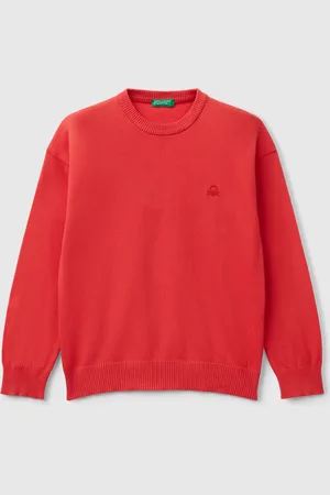 Benetton Benetton, Maglioncino In Puro Cotone Con Logo