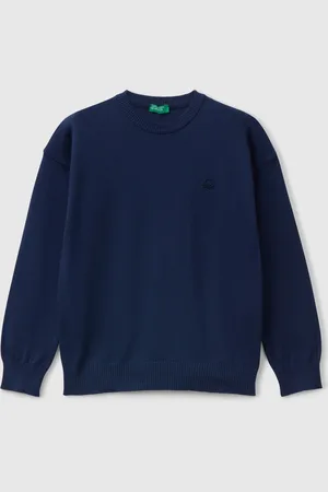 Benetton Benetton, Maglioncino In Puro Cotone Con Logo