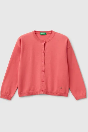 Benetton Benetton, Cardigan Girocollo In Puro Cotone