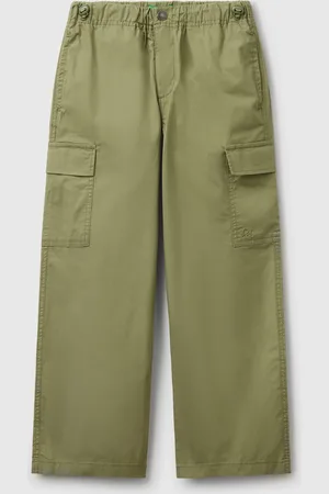 Benetton Benetton, Pantaloni Parachute In Cotone Stretch