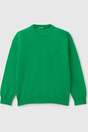 Benetton Benetton, Maglioncino In Puro Cotone Con Logo