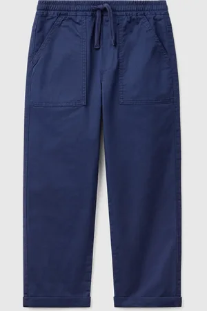 Benetton Benetton, Joggers In Cotone Stretch Con Coulisse