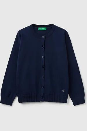 Benetton Benetton, Cardigan Girocollo In Puro Cotone