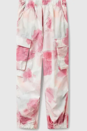Benetton Benetton, Pantaloni Parachute Con Stampa Fantasia