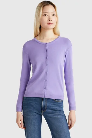 Benetton Benetton, Cardigan Girocollo In Puro Cotone