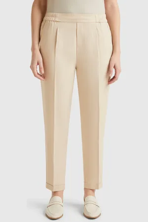 Benetton Benetton, Pantaloni Fluidi Con Risvolto