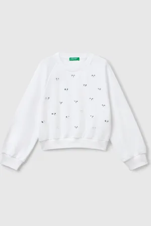 Benetton Benetton, Felpa Con Strass Cuore