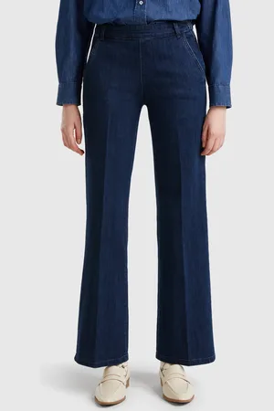 Benetton Benetton, Jeans Flare Con Zip