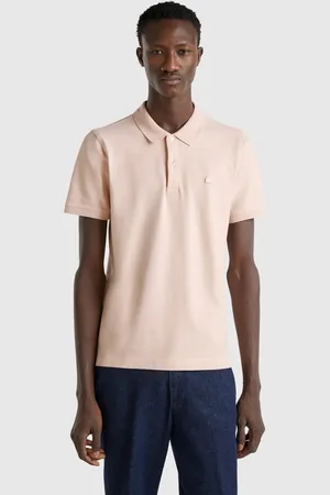 Benetton Benetton, Polo Rosa Cipria Slim Fit