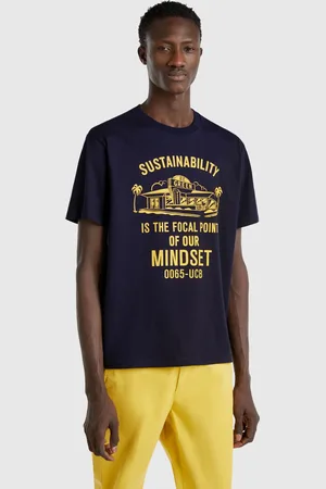 Benetton Benetton, T-shirt Con Stampa In Cotone Bio