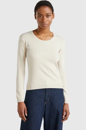 Benetton Benetton, Maglione Girocollo In Puro Cotone