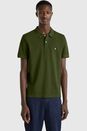 Benetton Benetton, Polo Regular Fit Verde Oliva