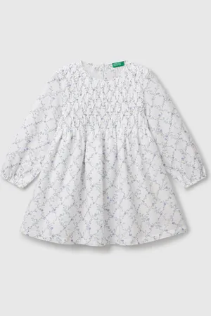 Benetton Benetton, Abito A Fiori In Cotone