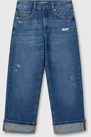 Benetton Benetton, Jeans Straight Con Rotture