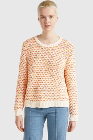 Benetton Benetton, Maglione Reversibile In Misto Cotone