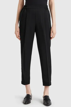 Benetton Benetton, Pantaloni Fluidi Con Risvolto