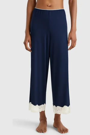 Benetton Benetton, Pantaloni A 3/4 Con Dettagli In Pizzo