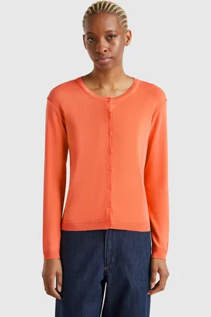 Benetton Benetton, Cardigan Girocollo In Puro Cotone