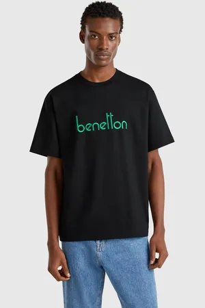 Benetton Benetton, T-shirt Over Fit Con Ricamo Logo